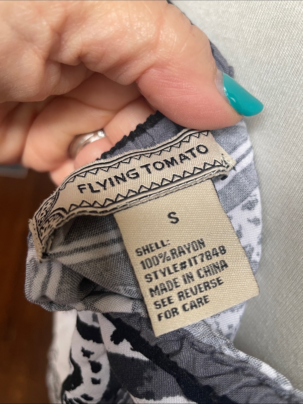 Flying Tomato Off-Shoulder Boho Blouse - Picture 2 of 3